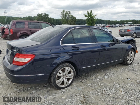 2011 Mercedes-Benz C 300 Sport with VIN WDDGF8BB7BR158950, listed as a Copart auction lot 58718405 with 123,383 mi miles and Salvage title. Bid and sale history available at DreamBid. Image 3.