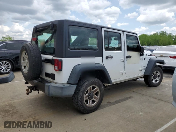 2013 Jeep Wrangler Unlimited Sport RHD with VIN 1C4BJWKG9DL689639, listed as a Copart auction lot 54594975 with 256,837 mi miles and Salvage title. Bid and sale history available at DreamBid. Image 3.