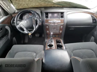 2017 Nissan Armada SV with VIN JN8AY2ND5H9005792, listed as a Copart auction lot 48800165 with 100,316 mi miles and Salvage Title. Bid and sale history available at carsss.com. Image 8.