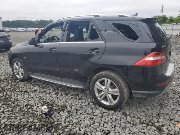 2012 Mercedes-Benz M 350 with VIN 4JGDA5HB8CA033002, listed as a Copart auction lot 61360585 with 105,493 mi miles and Salvage title. Bid and sale history available at DreamBid. Image 2.