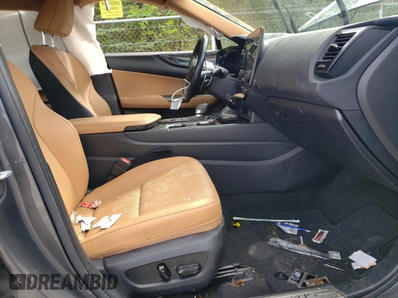 2022 Lexus NX 350h Premium with VIN JTJGKCEZ5N5005607, listed as a Copart auction lot 57300615 with 60,124 mi miles and Salvage title. Bid and sale history available at DreamBid. Image 7.