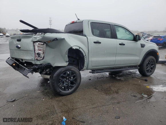 2023 Ford Ranger XL with VIN 1FTER4FH1PLE19323, listed as a Copart auction lot 44591375 with 18,147 mi miles and Salvage Title. Bid and sale history available at carsss.com. Image 3.