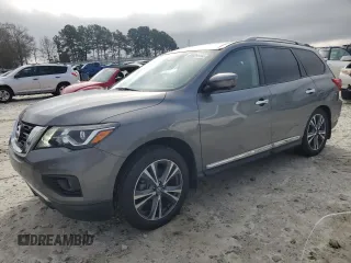 2020 Nissan Pathfinder Platinum with VIN 5N1DR2DM8LC597929, listed as a Copart auction lot 85009934 with 72,294 mi miles and Salvage Title. Bid and sale history available at carsss.com. Image 1.