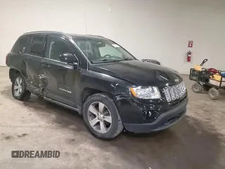 2017 Jeep Compass Latitude with VIN 1C4NJDEB6HD168072, listed as a Copart auction lot 63045025 with 82,975 mi miles and Salvage title. Bid and sale history available at DreamBid. Image 14.