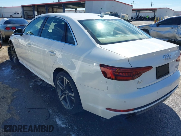 2018 Audi A4 Premium Plus with VIN WAULMAF40JA070866, listed as a IAAI auction lot 41652873 with 67,905 mi miles. Bid and sale history available at carsss.com. Image 3.