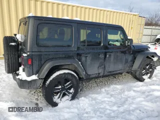 2022 Jeep Wrangler Unlimited Sport S with VIN 1C4HJXDN5NW226988, listed as a Copart auction lot 83809194 with 52,112 mi miles and Salvage Title. Bid and sale history available at carsss.com. Image 3.