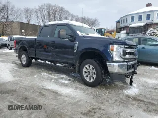 2021 Ford Super Duty F-250 SRW XL with VIN 1FT7W2B62MEC28732, listed as a Copart auction lot 44307565 with 124,653 mi miles and Salvage Title. Bid and sale history available at carsss.com. Image 4.