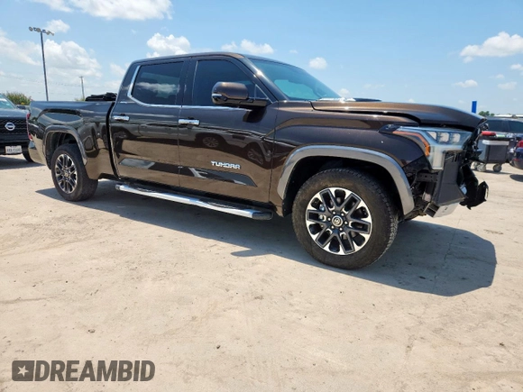 2022 Toyota Tundra Limited Hybrid with VIN 5TFJC5EC3NX001878, listed as a Copart auction lot 64201395 with 24,607 mi miles and Clean title. Bid and sale history available at DreamBid. Image 4.