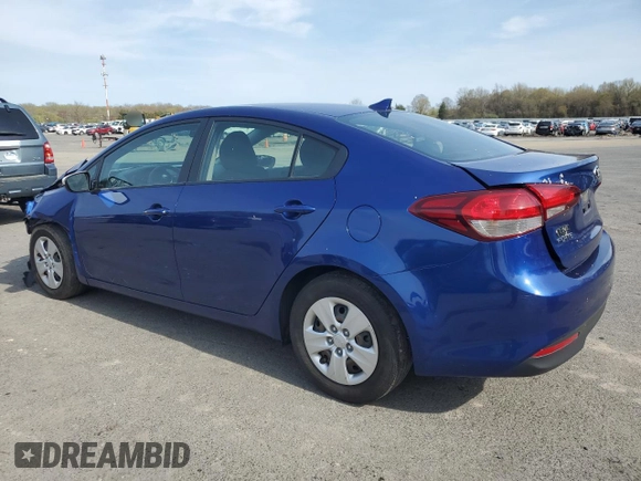 2017 Kia Forte LX with VIN 3KPFK4A73HE152252, listed as a Copart auction lot 53108165 with 96,656 mi miles and Salvage Title. Bid and sale history available at carsss.com. Image 2.