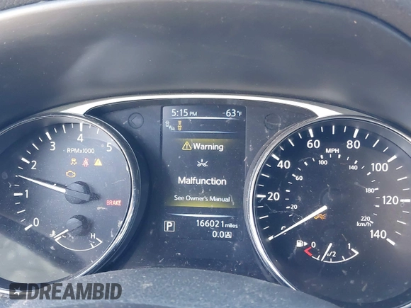 2016 Nissan Rogue SV with VIN 5N1AT2MT7GC738989, listed as a IAAI auction lot 41434425 with 166,021 mi miles. Bid and sale history available at carsss.com. Image 15.