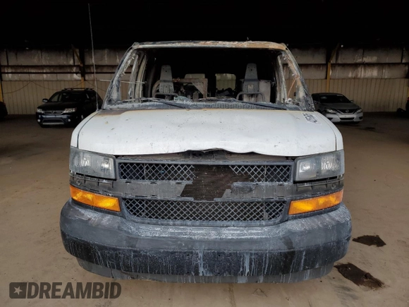 2021 Chevrolet Express Cargo with VIN 1GCWGBFP3M1187840, listed as a Copart auction lot 42579665 with Not provided miles and Non repairable. Bid and sale history available at DreamBid. Image 5.
