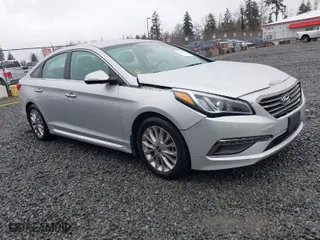 2015 Hyundai Sonata 2.4L Sport with VIN 5NPE34AF3FH167343, listed as a IAAI auction lot 41854584 with 82,853 mi miles. Bid and sale history available at carsss.com. Image 1.