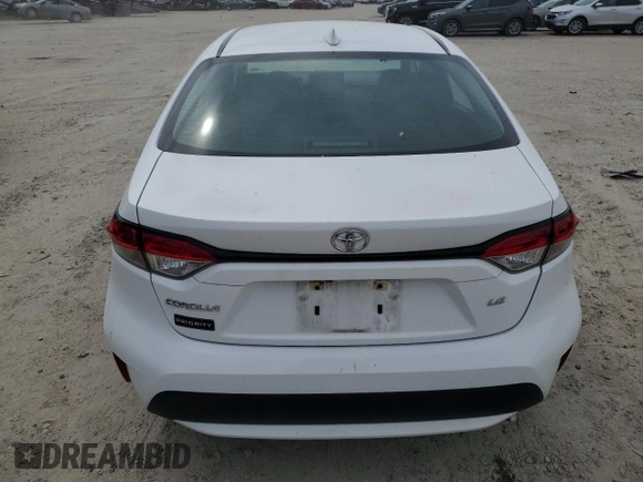 2021 Toyota Corolla LE with VIN 5YFEPMAE1MP206006, listed as a Copart auction lot 53228715 with 34,267 mi miles and Salvage Title. Bid and sale history available at DreamBid. Image 6.