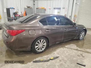 2014 Infiniti Q50 Hybrid Sport with VIN JN1AV7AR9EM702123, listed as a Copart auction lot 50310765 with 134,433 mi miles and Salvage Title. Bid and sale history available at DreamBid. Image 3.