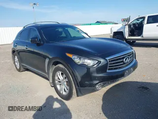 2013 Infiniti FX with VIN JN8CS1MU8DM142478, listed as a IAAI auction lot 42177223 with 156,946 mi miles and . Bid and sale history available at DreamBid. Image 1.