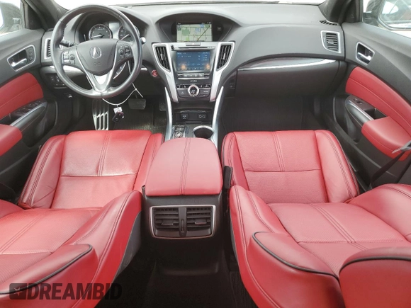 2019 Acura TLX w/A-Spec Pkg with VIN 19UUB2F69KA005036, listed as a Copart auction lot 46825015 with 8,398 mi miles and Salvage Title. Bid and sale history available at carsss.com. Image 8.