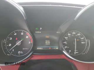 2019 Alfa Romeo Giulia Ti z VIN ZARFANBN0K7608050, wystawiony jako Copart lot #89119965 z przebiegiem 80 559 mil mil oraz Szkoda całkowita • Salvage title. Historia ofert i sprzedaży dostępna na DreamBid. Obrazek 9.