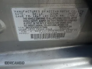 2015 Nissan Note S Plus with VIN 3N1CE2CP2FL417685, listed as a Copart auction lot 52495745 with 145,153 mi miles and Salvage Title. Bid and sale history available at DreamBid. Image 13.