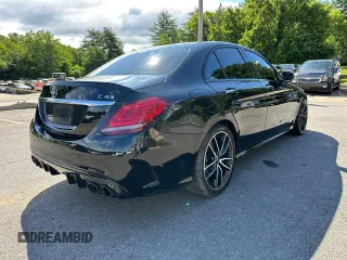 2019 Mercedes-Benz C 43 AMG with VIN 55SWF6EB7KU288950, listed as a Copart auction lot 62078175 with 107,060 mi miles and Clean title. Bid and sale history available at DreamBid. Image 3.