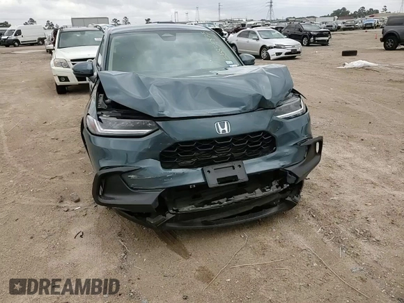 2023 Honda HR-V LX with VIN 3CZRZ1H34PM705094, listed as a Copart auction lot 55854825 with 26,607 mi miles and Salvage title. Bid and sale history available at DreamBid. Image 14.