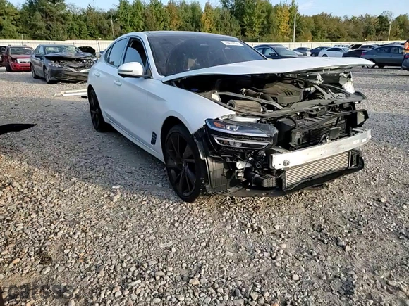 2023 Genesis G70 3.3T with VIN KMTG54TE5PU127068, listed as a Copart auction lot 78425934 with 0 mi miles and Salvage Title. Bid and sale history available at carsss.com. Image 11.
