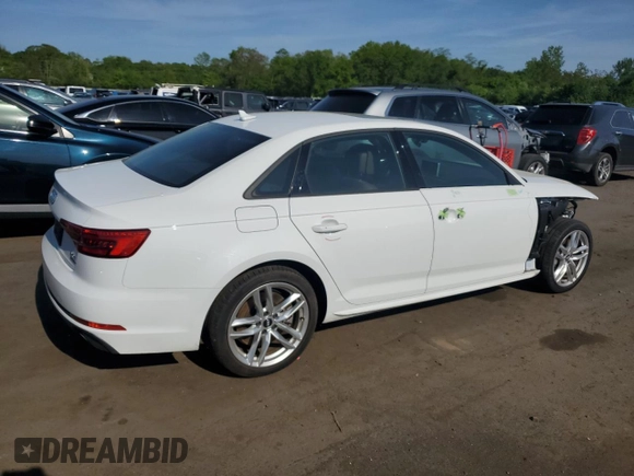 2017 Audi A4 Premium with VIN WAUDNAF42HN055855, listed as a Copart auction lot 56371195 with 31,530 mi miles and Salvage title. Bid and sale history available at DreamBid. Image 3.