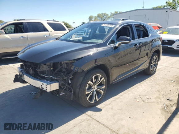 2020 Lexus RX with VIN 2T2HGMDA7LC053163, listed as a Copart auction lot 50208585 with 50,652 mi miles and Salvage Title. Bid and sale history available at carsss.com. Image 1.