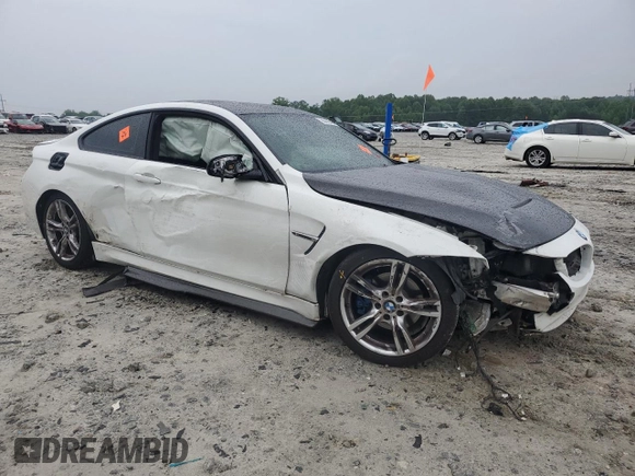 2015 BMW M4 with VIN WBS3R9C53FK334544, listed as a Copart auction lot 55612765 with 78,781 mi miles and Salvage title. Bid and sale history available at DreamBid. Image 4.