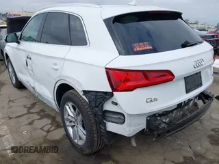 2020 Audi Q5 Premium with VIN WA1ANAFY3L2064383, listed as a IAAI auction lot 42100480 with 51,123 mi miles and . Bid and sale history available at DreamBid. Image 3.
