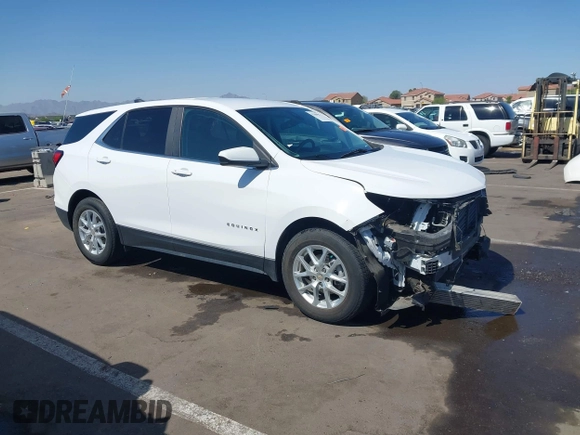 2022 Chevrolet Equinox LT z VIN 3GNAXKEV9NL195100, wystawiony jako IAAI lot #42303867 z przebiegiem 56 963 mil mil oraz . Historia ofert i sprzedaży dostępna na DreamBid. Obrazek 1.