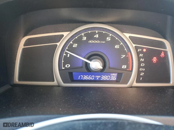 2011 Honda Civic Sdn EX-L with VIN 2HGFA1F96BH504118, listed as a Copart auction lot 44194695 with 173,660 mi miles and Salvage Title. Bid and sale history available at carsss.com. Image 9.