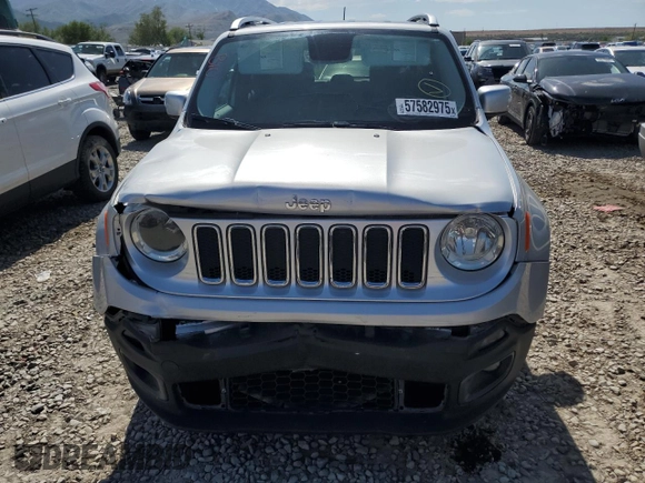 2015 Jeep Renegade Limited z VIN ZACCJBDT8FPB42089, wystawiony jako Copart lot #57582975 z przebiegiem 99 289 mil mil oraz Szkoda całkowita • Salvage title. Historia ofert i sprzedaży dostępna na DreamBid. Obrazek 5.