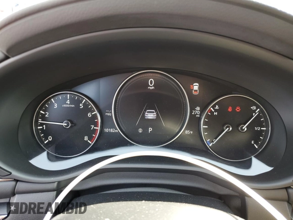 2023 Mazda 3 S Carbon Edition with VIN 3MZBPACM0PM374413, listed as a Copart auction lot 63022915 with 10,182 mi miles and Salvage title. Bid and sale history available at DreamBid. Image 9.