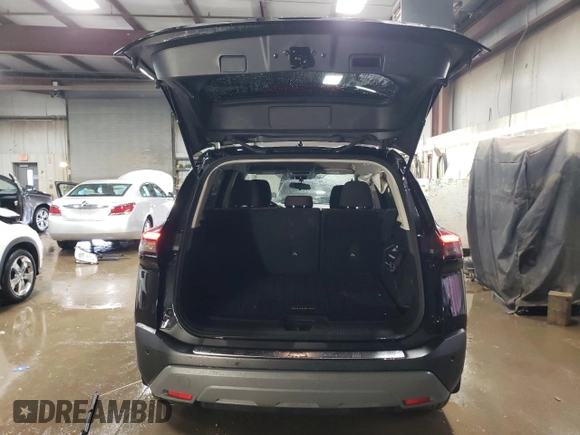 2022 Nissan Rogue SV with VIN 5N1BT3BB8NC717277, listed as a Copart auction lot 46154015 with 28,356 mi miles and Salvage Title. Bid and sale history available at carsss.com. Image 6.