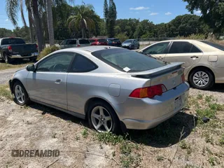 2004 Acura RSX with VIN JH4DC54874S003217, listed as a Copart auction lot 55529855 with 133,903 mi miles and Clean Title. Bid and sale history available at carsss.com. Image 3.