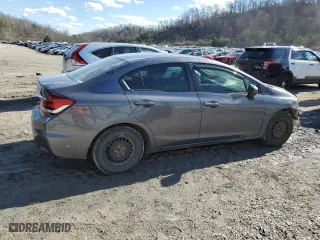 2015 Honda Civic Sedan LX with VIN 2HGFB2F52FH509628, listed as a Copart auction lot 46159885 with 150,759 mi miles and Salvage Title. Bid and sale history available at carsss.com. Image 3.