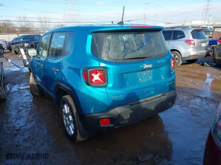 2019 Jeep Renegade Sport with VIN ZACNJBAB7KPK34175, listed as a IAAI auction lot 41632630 with 111,185 mi miles. Bid and sale history available at carsss.com. Image 3.