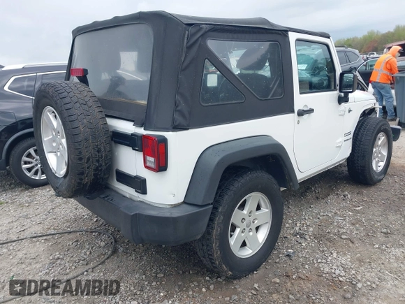 2015 Jeep Wrangler Sport with VIN 1C4AJWAG5FL757161, listed as a IAAI auction lot 41932705 with 172,519 mi miles and . Bid and sale history available at DreamBid. Image 4.