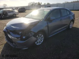 2022 Toyota Corolla LE with VIN JTDEPMAE5N3031866, listed as a Copart auction lot 49187985 with 34,157 mi miles and Salvage Title. Bid and sale history available at carsss.com. Image 1.