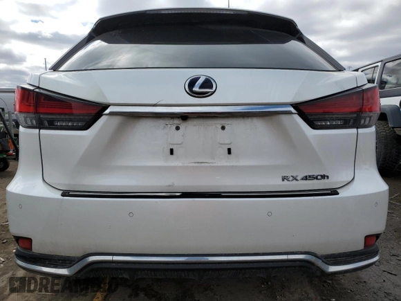 2021 Lexus RX 450h with VIN 2T2JGMDA3MC068830, listed as a Copart auction lot 47797125 with 81,622 mi miles and Non repairable. Bid and sale history available at DreamBid. Image 6.