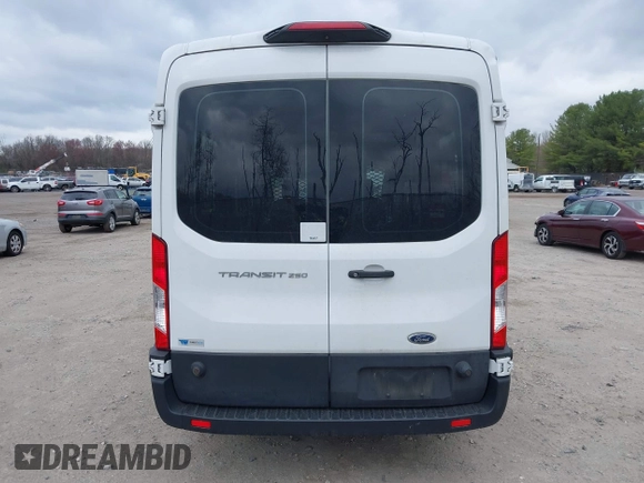 2019 Ford Transit with VIN 1FTYR2CM4KKA63287, listed as a IAAI auction lot 41910079 with 95,472 mi miles. Bid and sale history available at carsss.com. Image 16.