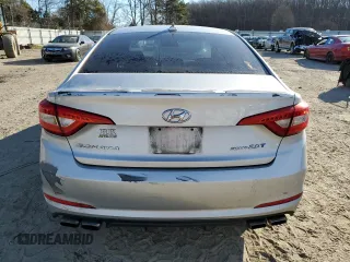 2015 Hyundai Sonata Sport with VIN 5NPE34AB6FH054483, listed as a Copart auction lot 42856255 with 163,708 mi miles and Salvage Title. Bid and sale history available at carsss.com. Image 6.