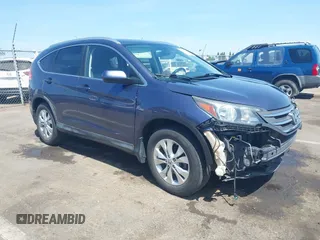 2012 Honda CR-V EX-L with VIN JHLRM4H72CC025833, listed as a IAAI auction lot 42538105 with 114,719 mi miles and . Bid and sale history available at DreamBid. Image 1.