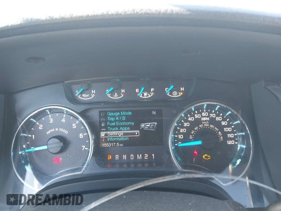 2014 Ford F-150 XL with VIN 1FTFW1EF3EFC76818, listed as a IAAI auction lot 41217824 with 155,317 mi miles. Bid and sale history available at carsss.com. Image 7.