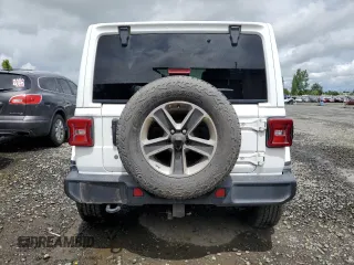 2020 Jeep Wrangler Unlimited Sahara with VIN 1C4HJXEG1LW197700, listed as a Copart auction lot 56539125 with 66,895 mi miles and Salvage title. Bid and sale history available at DreamBid. Image 6.