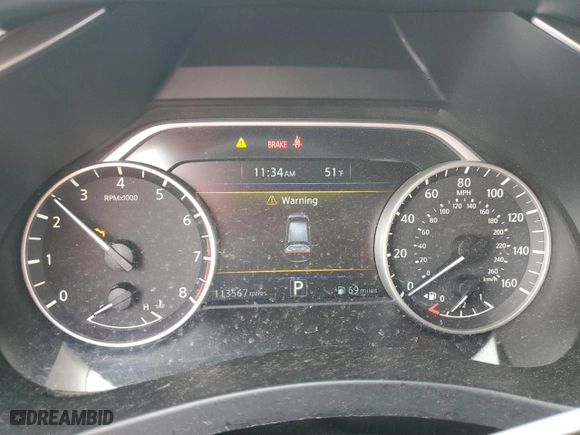 2016 Nissan Murano S with VIN 5N1AZ2MG9GN108543, listed as a Copart auction lot 48352075 with 113,567 mi miles and Salvage Title. Bid and sale history available at carsss.com. Image 9.