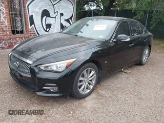 2016 Infiniti Q50 Premium with VIN JN1EV7AP1GM303757, listed as a IAAI auction lot 41967072 with 95,238 mi miles and . Bid and sale history available at carsss.com. Image 2.