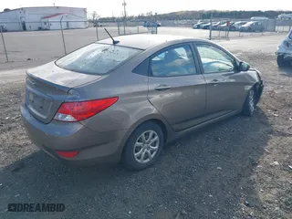 2012 Hyundai Accent GLS with VIN KMHCT4AE6CU201674, listed as a IAAI auction lot 40781309 with 90,356 mi miles. Bid and sale history available at carsss.com. Image 4.