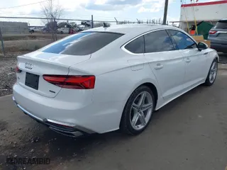 2021 Audi A5 Sportback S line Premium with VIN WAUDACF55MA018123, listed as a IAAI auction lot 41964974 with 69,358 mi miles. Bid and sale history available at carsss.com. Image 4.