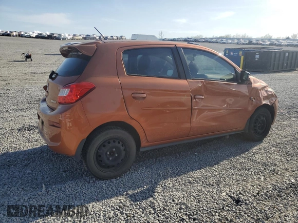 2018 Mitsubishi Mirage ES with VIN ML32A3HJ3JH000276, listed as a Copart auction lot 52456705 with 87,774 mi miles and Salvage title. Bid and sale history available at DreamBid. Image 3.